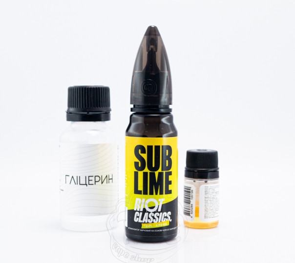 Рідина Riot Squad Salt Sub Lime 30ml 50mg зі смаком лимону та лайму (набір компонентів)