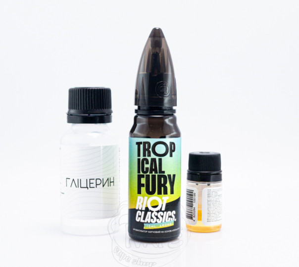 Рідина Riot Squad Salt Tropical Fury 30ml 50mg зі смаком екзотичних фруктів (набір компонентів)