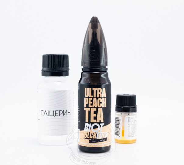 Жидкость Riot Squad Salt Ultra Peach Tea 30ml 50mg со вкусом персикового чая со льдом (набор компонентов)