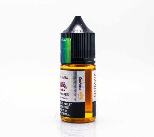 Рідина Ripe Vapes Salt Mango Freez 30ml 30mg на сольовому нікотині зі смаком манго з холодком