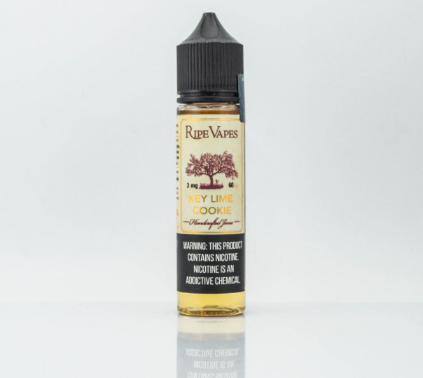 Рідина Ripe Vapes Organic Key Lime Cookie 60ml 3mg на органічному нікотині зі смаком лаймового печива