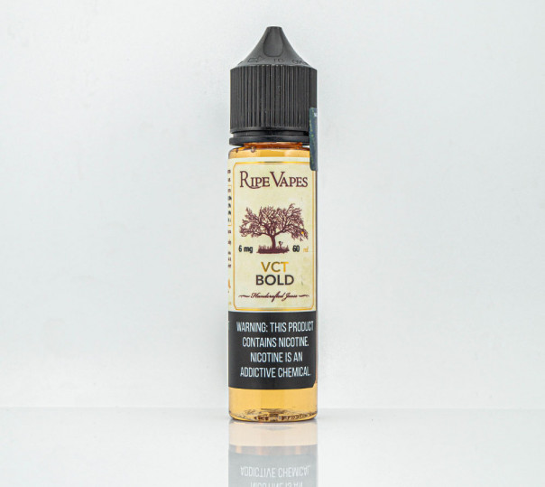 Жидкость Ripe Vapes Organic VCT Bold 60ml 3mg на органическом никотине со вкусом крепкой табачки с кремом и ванилью