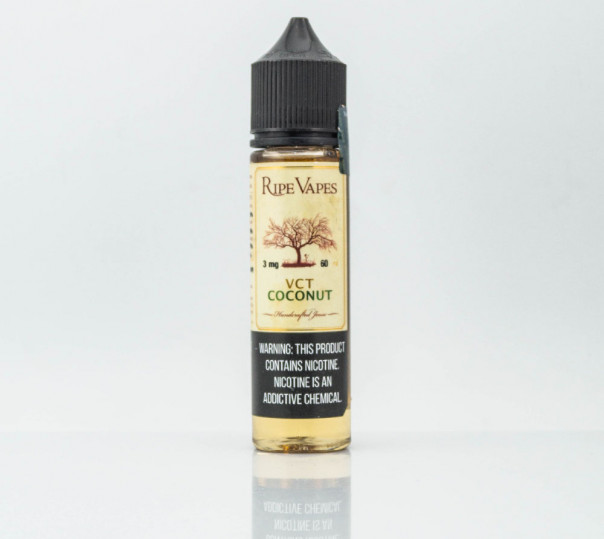 Жидкость Ripe Vapes Organic VCT Coconut 60ml 6mg на органическом никотине со вкусом табачки с кремом, ванилью и кокосом