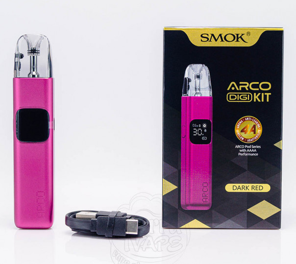 SMOK ARCO DIGI Pod System Kit 1300mAh Dark Red Багаторазова POD система