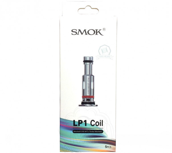 Испаритель Smok LP1 Coil Meshed 0.9 Ом MTL (Turbo Meshed) для многоразовой под-системы Novo 4/Mini, Pozz Pro, Nfix Pro, RPM 25 Pod Kit