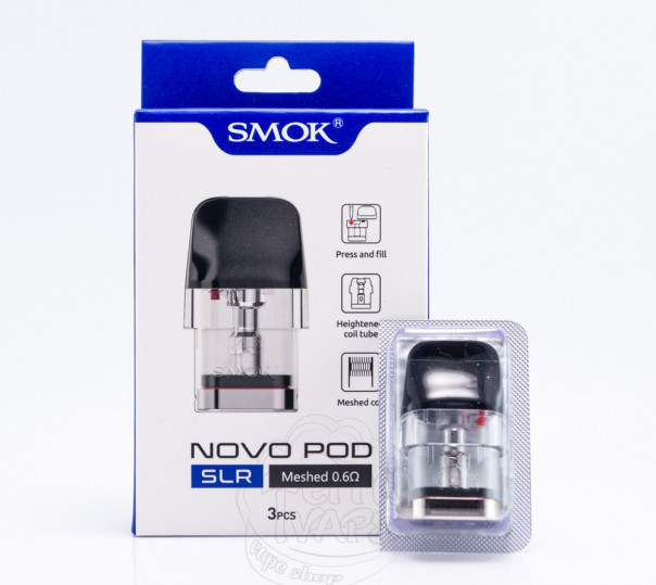 Картридж SMOK Novo Series - Novo Pod SLR Meshed 0.6 Ом для багаторазової POD системи Propod, Novo, 2, 3, 2S, 2c, 2X, Pro, GT, Master, Master Box Pod