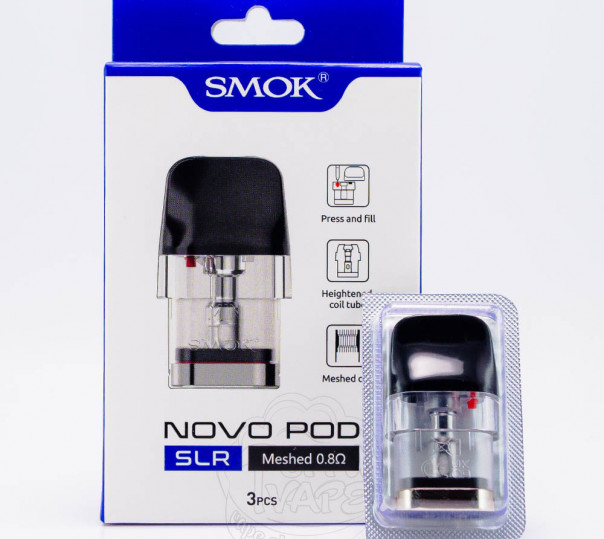 Картридж SMOK Novo Series - Novo Pod SLR Meshed 0.6 Ом для багаторазової POD системи Propod, Novo, 2, 3, 2S, 2c, 2X, Pro, GT, Master, Master Box Pod