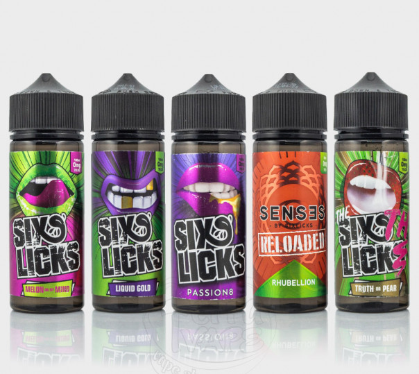 Рідина Six Licks Organic 100/120ml на органічному нікотині