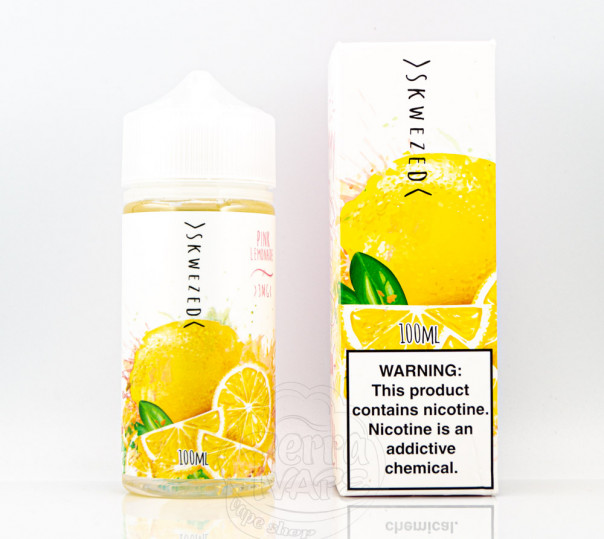 Жидкость Skwezed Organic Pink Lemonade 100ml 3mg на органическом никотине со вкусом розового лимонада