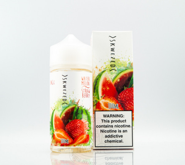 Жидкость Skwezed Organic Watermelon Strawberry 100ml 3mg на органическом никотине со вкусом арбуза и клубники