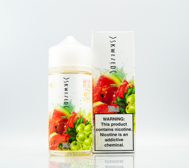 Рідина Skwezed Organic Watermelon White Grape 100ml 3mg на органічному нікотині зі смаком кавуна і білого винограду