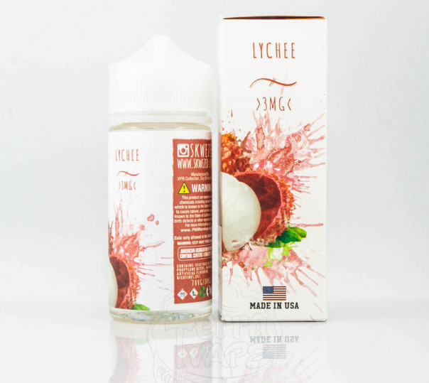 Рідина Skwezed Organic Lychee 100ml 3mg на органічному нікотині зі смаком лічі