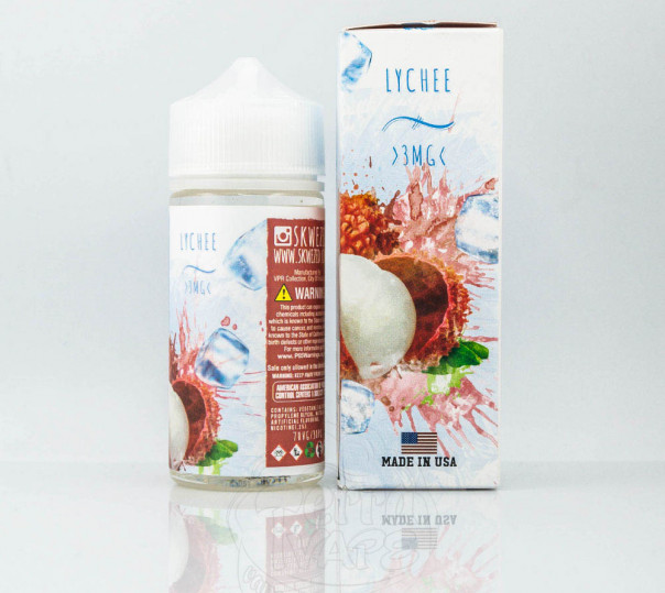 Жидкость Skwezed Organic Lychee Ice 100ml 3mg на органическом никотине со вкусом личи с холодком