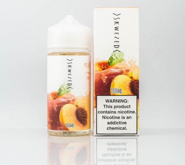 Рідина Skwezed Organic Peach 100ml 3mg на органічному нікотині зі смаком персика