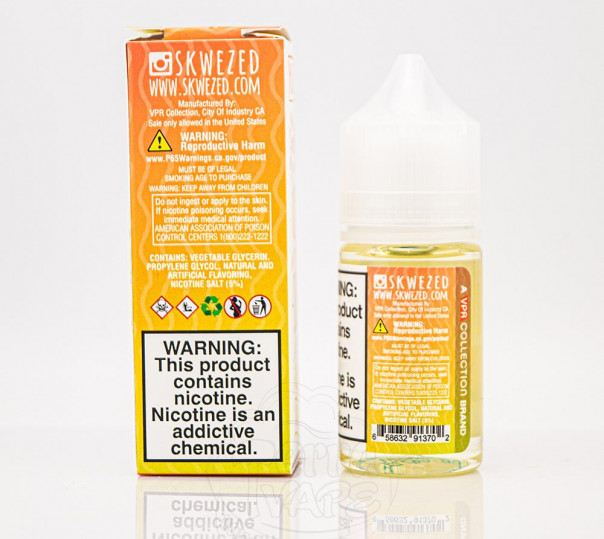 Рідина Skwezed Salt Watermelon White Grape 30ml 25mg на сольовому нікотині зі смаком кавуна і винограду