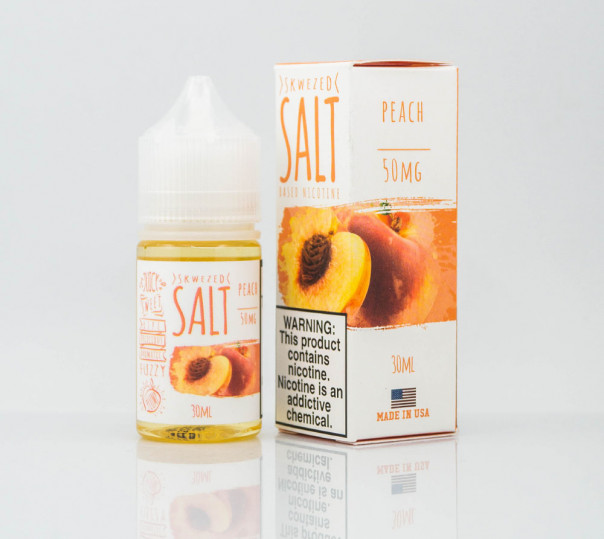 Жидкость Skwezed Salt Peach 30ml 25mg на солевом никотине со вкусом персика