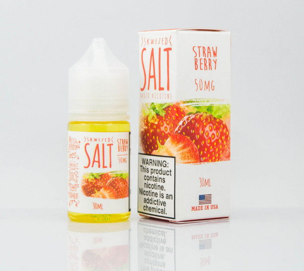 Жидкость Skwezed Salt Strawberry 30ml 50mg на солевом никотине со вкусом клубники