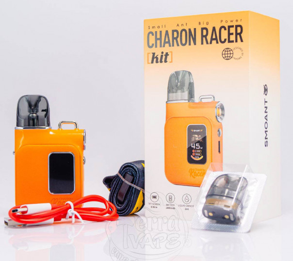 Smoant Charon Racer Pod Kit 1000mAh Blaze Orange Багаторазова POD система