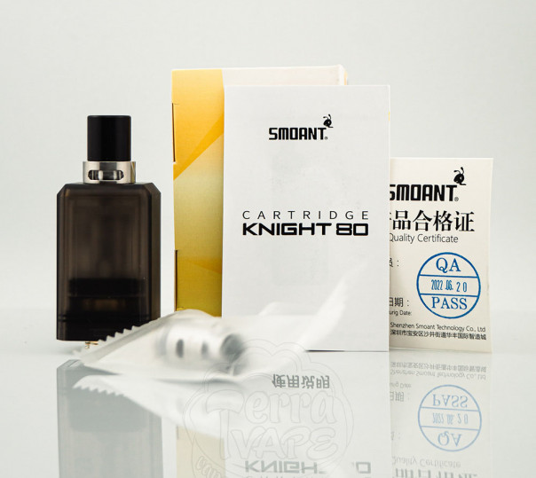 Картридж с двумя испарителями для электронной сигареты Smoant Knight 80 Pod Kit