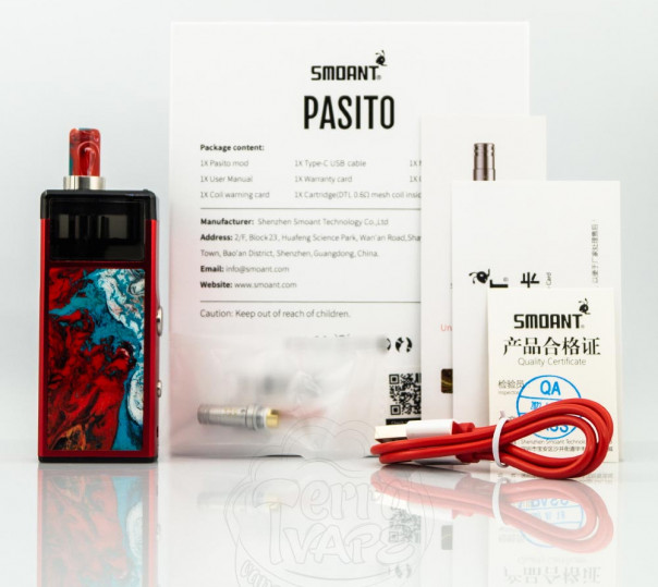 Smoant Pasito Pod Kit 1100mAh Багаторазова POD система