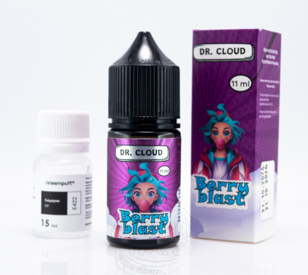 Жидкость Dr.Cloud Salt Berry Blast 30ml 50mg со вкусом ягодной жвачки (набор компонентов)