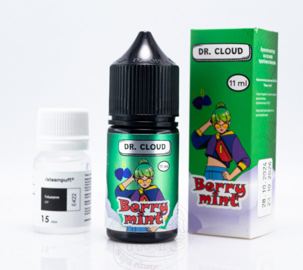 Жидкость Dr.Cloud Salt Berry Mint 30ml 50mg со вкусом ягод с мятой (набор компонентов)