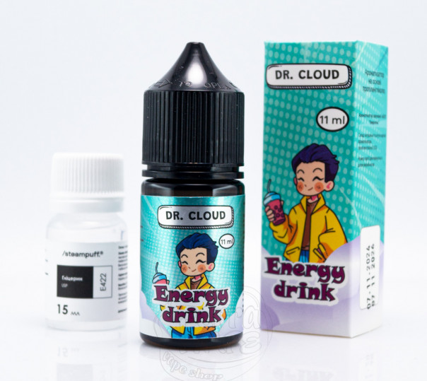 Жидкость Dr.Cloud Salt Energy Drink 30ml 50mg со вкусом энергетика (набор компонентов)