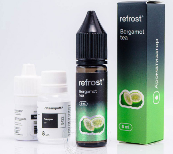 Жидкость Refrost Salt Bergamot Tea 15ml 50mg со вкусом чая с бергамотом (набор компонентов)