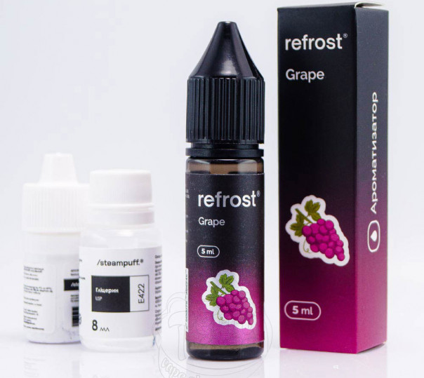 Жидкость Refrost Salt Grape 15ml 50mg со вкусом винограда (набор компонентов)