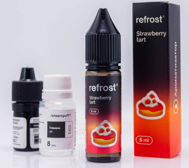 Рідина Refrost Salt Strawberry Tart 15ml 50mg зі смаком полуничного тарта (набір компонентів)