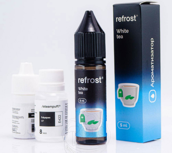 Жидкость Refrost Salt White Tea 15ml 50mg со вкусом белого чая (набор компонентов)