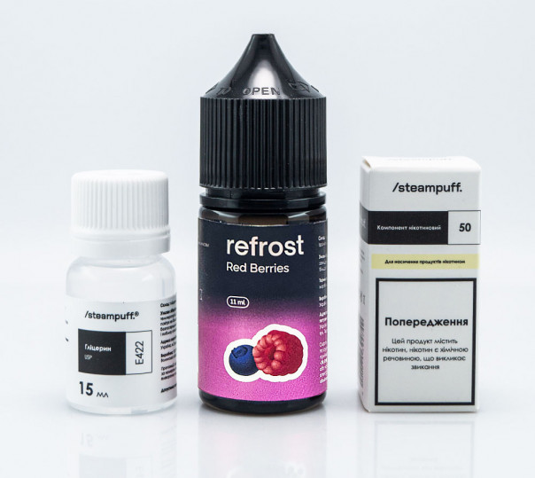 Жидкость Refrost Salt Red Berries 30ml 50mg со вкусом ягод (набор компонентов)