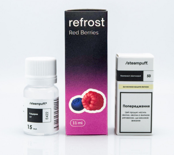 Рідина Refrost Salt Red Berries 30ml 50mg зі смаком ягід (набір компонентів)