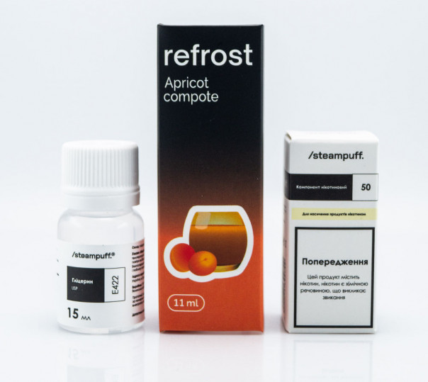 Рідина Refrost Salt Apricot Compote 30ml 50mg зі смаком абрикосового компоту (набір компонентів)