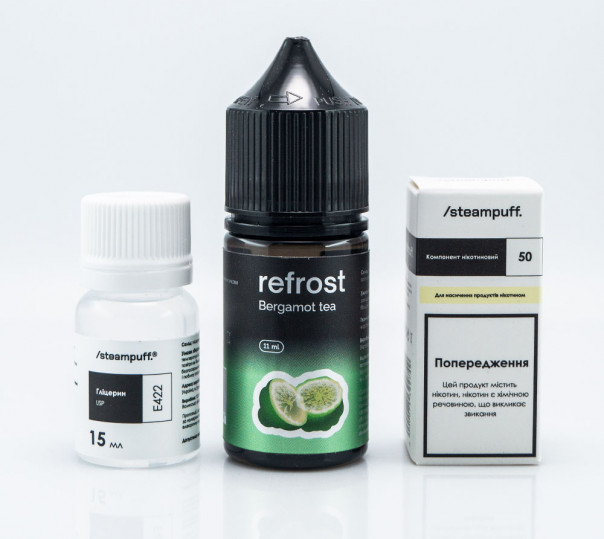 Жидкость Refrost Salt Bergamot Tea 30ml 50mg со вкусом чая с бергамотом (набор компонентов)