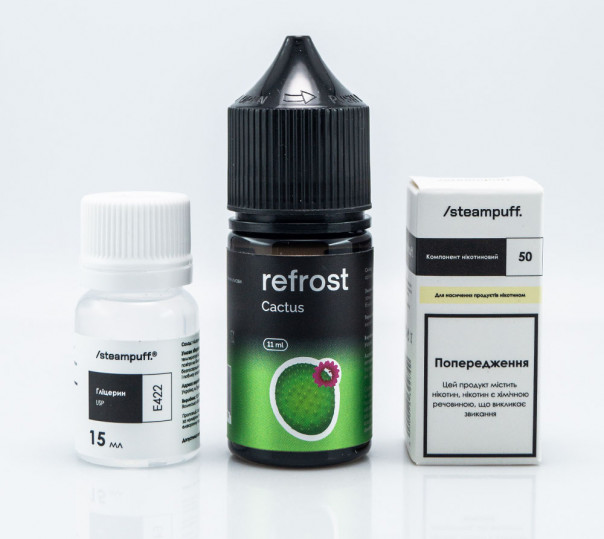 Жидкость Refrost Salt Cactus 30ml 50mg со вкусом кактуса (набор компонентов)