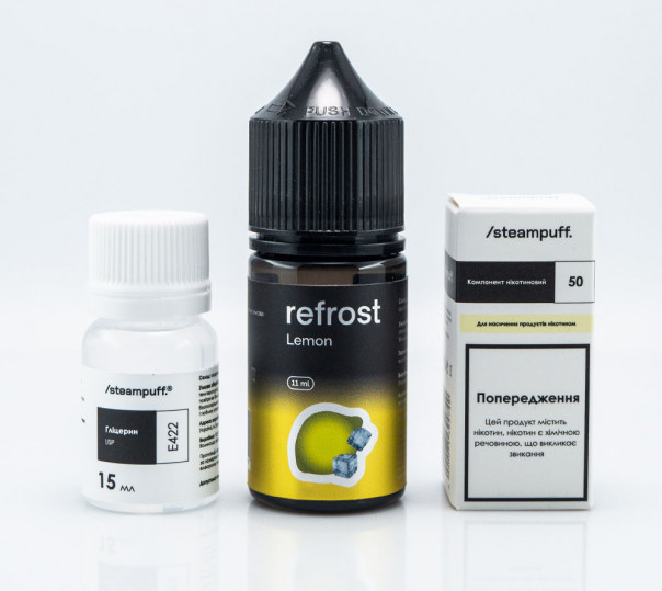 Жидкость Refrost Salt Lemon 30ml 50mg со вкусом лимона (набор компонентов)