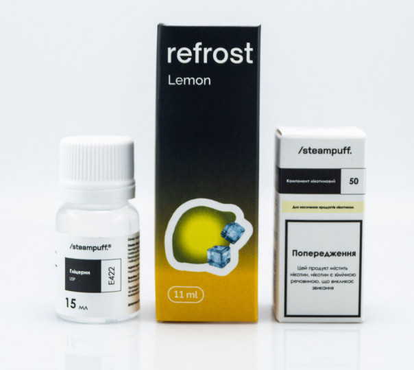 Жидкость Refrost Salt Lemon 30ml 50mg со вкусом лимона (набор компонентов)