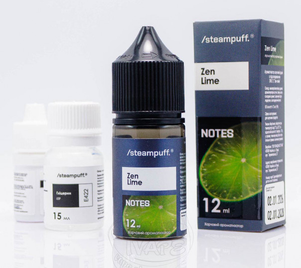 Рідина Steampuff Notes Salt Zen Lime 30ml 50mg зі смаком лайму та лимону (набір компонентів)