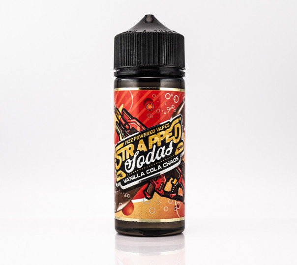 Рідина Strapped Organic Vanilla Cola Chaos 100ml 0mg без нікотину зі смаком ванільної коли