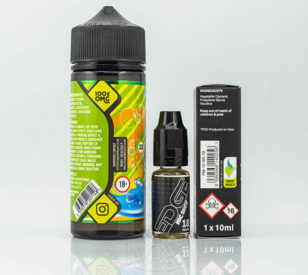 Рідина Strapped Organic Totally Tropical 110ml 1.5mg на органічному нікотині зі смаком грейпфрутово-ананасової содової