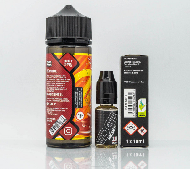 Жидкость Strapped Organic Twisted Orange Cola 110ml 1.5mg на органическом никотине со вкусом колы с апельсином