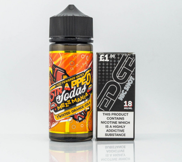 Жидкость Strapped Organic Twisted Orange Cola 110ml 1.5mg на органическом никотине со вкусом колы с апельсином