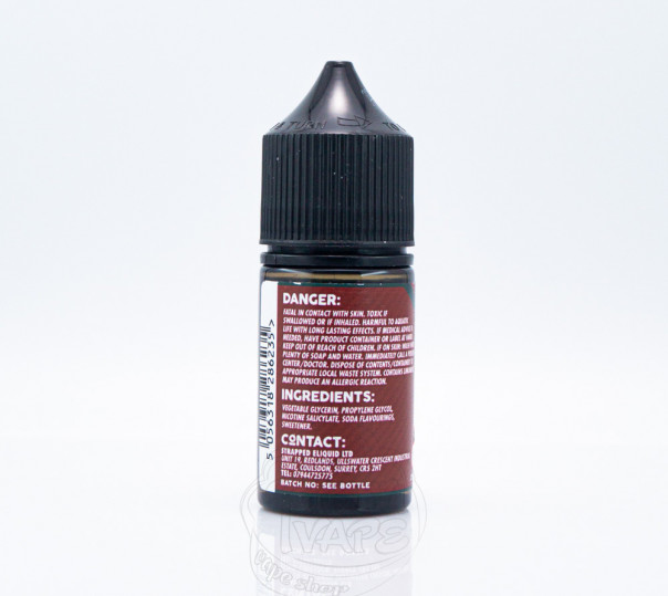 Рідина Strapped Salt Professor Pep 30ml 35mg на сольовому нікотині зі смаком коли