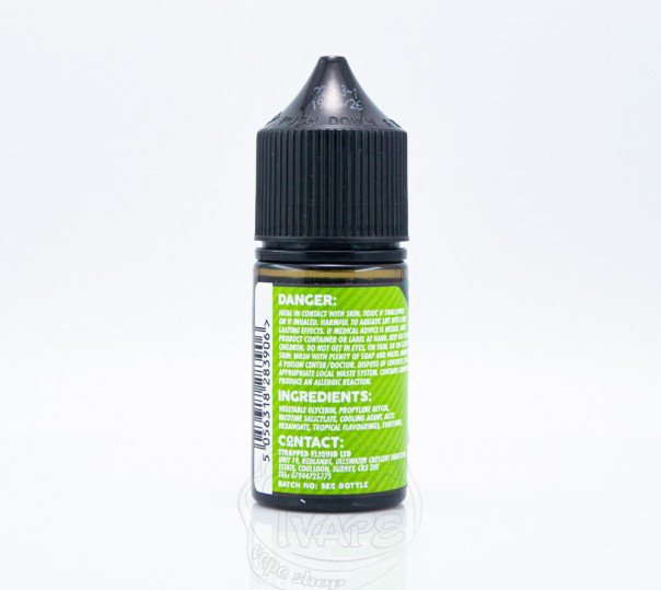 Рідина Strapped Salt Totally Tropical 30ml 35mg на сольовому нікотині зі смаком содової з тропічними фруктами