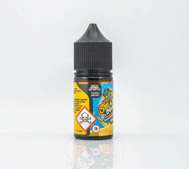 Рідина Strapped Salt Mango Guava Palava 30ml 35mg на сольовому нікотині зі смаком содової з манго та гуавою