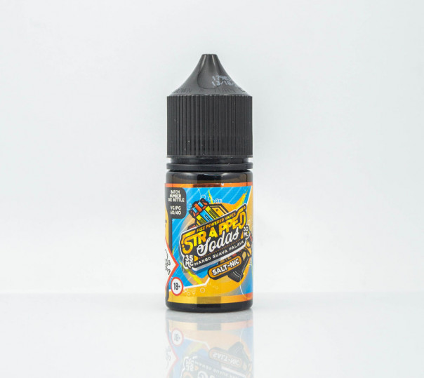 Рідина Strapped Salt Mango Guava Palava 30ml 35mg на сольовому нікотині зі смаком содової з манго та гуавою