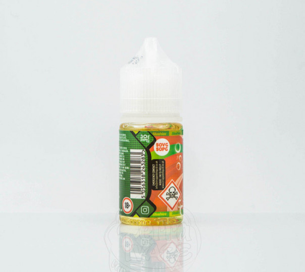 Рідина Strapped Salt Strawberry Kiwi 30ml 35mg на сольовому нікотині зі смаком полуниці та ківі з холодком