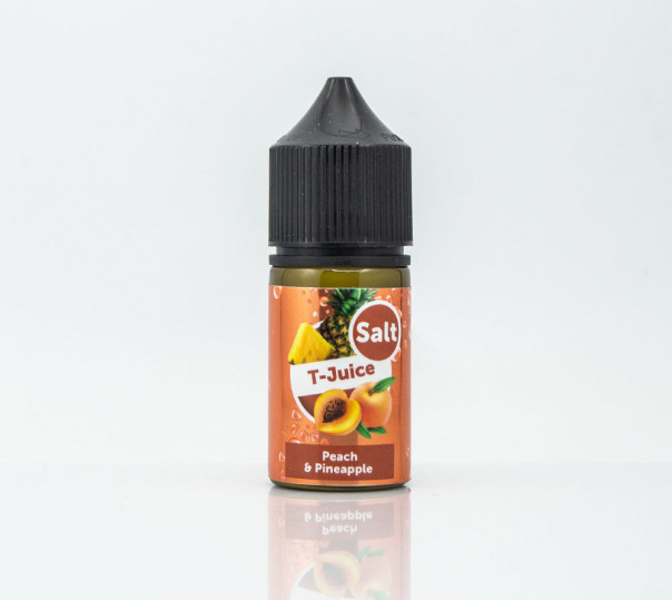 Рідина T Juice Salt Peach Pineapple 30ml 50mg на сольовому нікотині зі смаком персика та ананаса