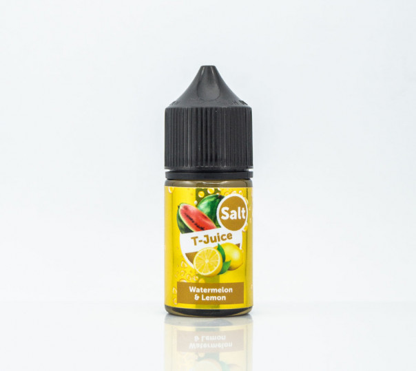 Рідина T Juice Salt Watermelon Lemon 30ml 50mg на сольовому нікотині зі смаком кавуна з лимоном